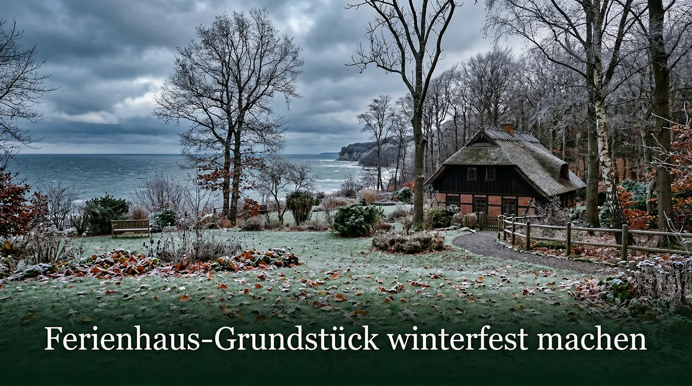 Ferienhaus-Grundstück winterfest machen auf Rügen